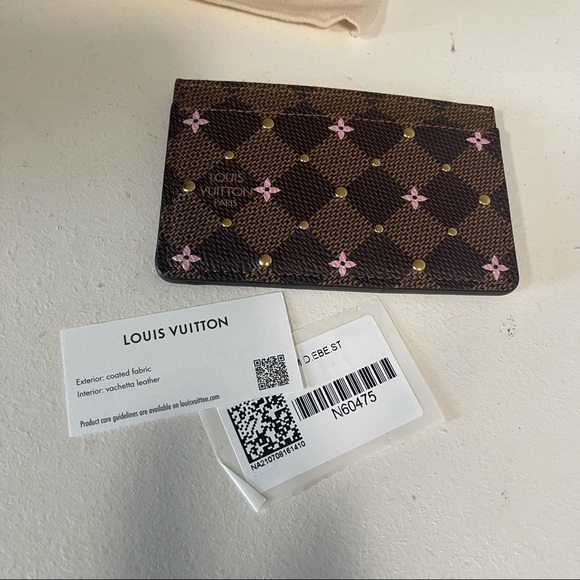Louis Vuitton Ebene Card Holder Studs - Picture 7 of 12
